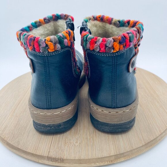 Boho! Rieker Felicitas Blue Ankle Booties - Picture 7 of 10